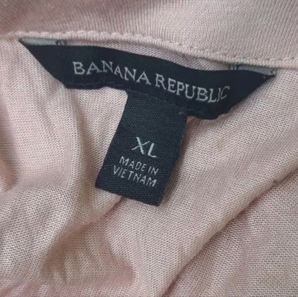 Banana Republic Womens Tiered Fringe Pink Tank Shirt Size XL - Picture 6 of 6